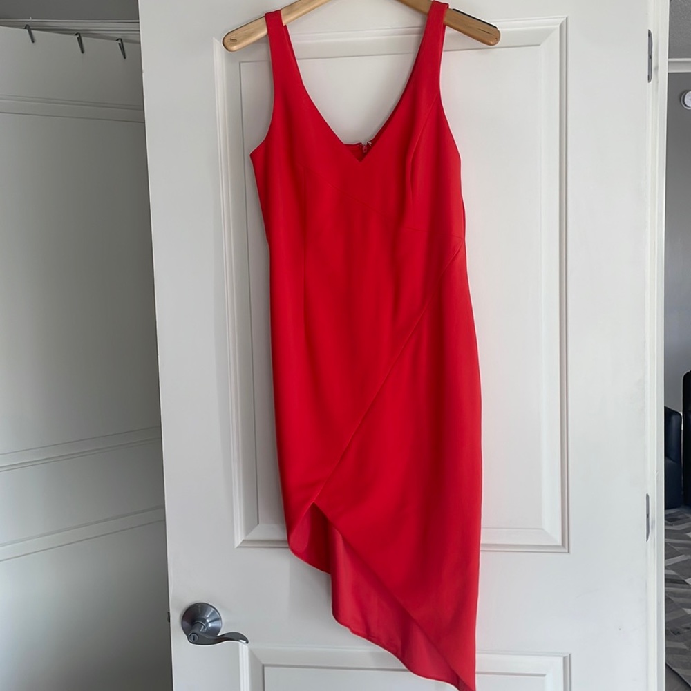 Jay Godfrey Asymmetrical orange dress